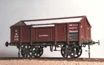 Model of DSB KC-type wagon in 1:45 scale